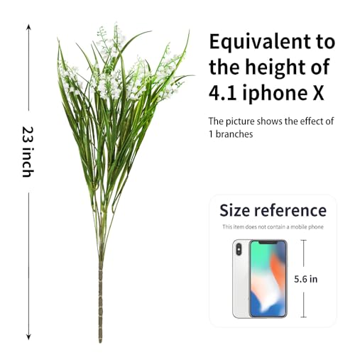 Artificial Plants 6PCS 21.5“ Fake Tall Onion Grass (Middle Onion Grass)