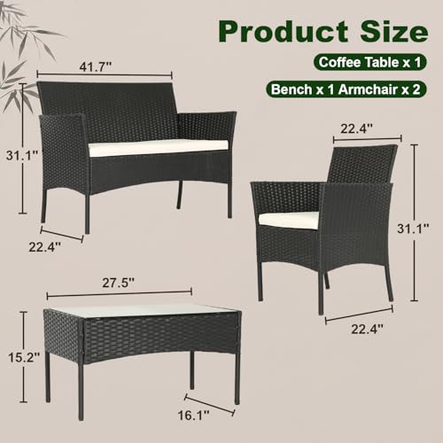 4 Piece Patio Furniture Set (4 Count)