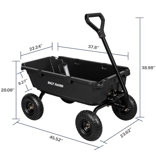 900 lbs Poly Garden Dump Cart