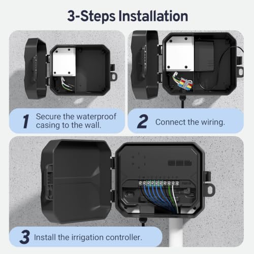 Outdoor Case for HiOazo 4Zones 6Zones Sprinkler Controller (Gray)