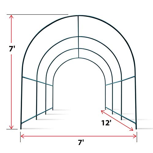 Greenhouse Replacement Frame for Outdoor Larger Hot Garden House (12' X 7' X 7' / Frame)