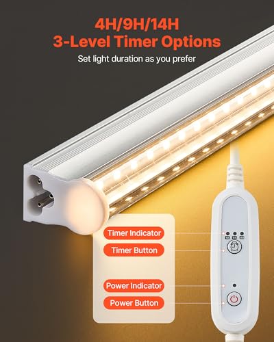 Plant Shelf with Grow Light (3 Mode Automatic Timer / 5-Tier)