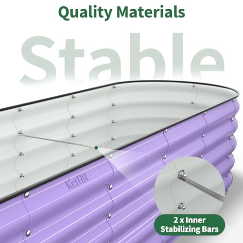 Raised Garden Bed (Lavender Purple / 8x2x1.5FT)