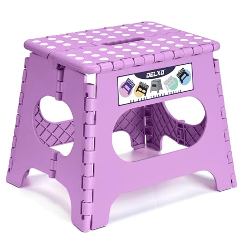 Folding Step Stool 11 Inch (Light Purple / 11 Inch)
