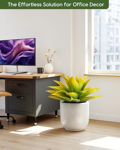 Artificial Agave Plant Set (Yellow*2 / 28 Inches)
