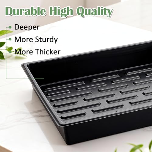 20 Pack Nursery Pots Trays (16.5" x 13.2" x 2.8" Tras - 20P)