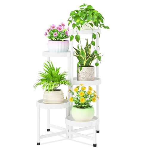 5 Tier Folding Plant Stand Indoor Outdoor