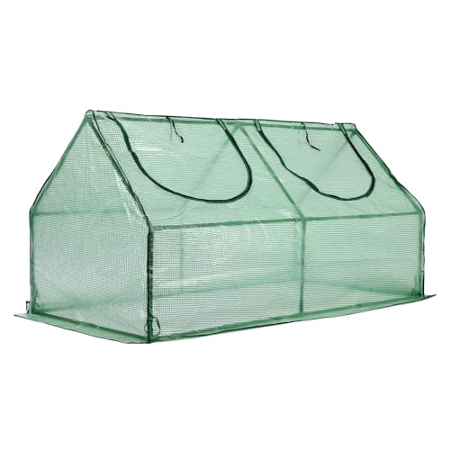 6x3x3 FT Mini Greenhouse with Roll (Green / 6x3x3 FT)