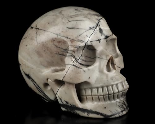 5.0" Black Picasso Crystal Skull (Skullis 5.0" Black Picasso 38)