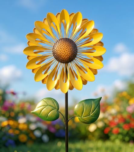 Wind Spinner Outdoor (13in(Sunflower))