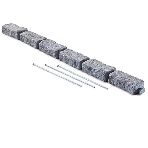 Landscape Edging (1-Pack (4 FT) / Greystone)