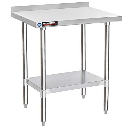 NSF Commercial Kitchen Table (24 x 30 inch / Table with Backsplash)