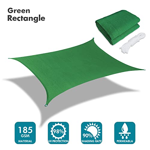 22'X22' Sun Shade Sail Dark Green Curved Square Customizable
