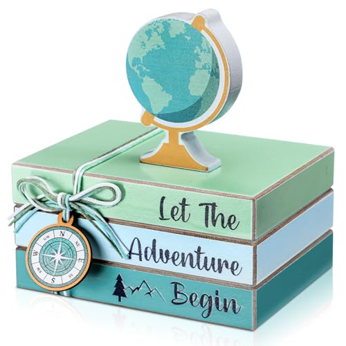 4 Pcs Travel Themed Party Decorations Adventure Await Table Toppers (Earth Travel)
