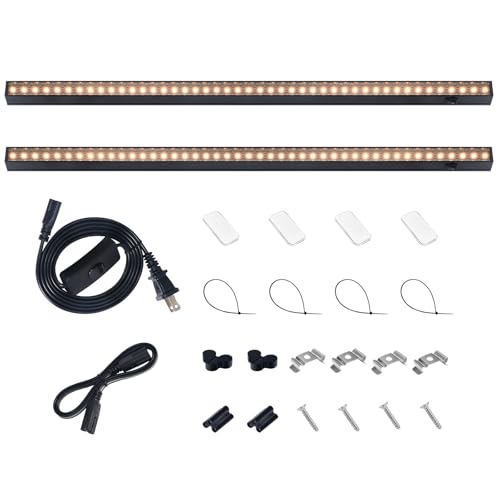 T5 LED Grow Lights (Yellow / 2ft-black Cover-2p)