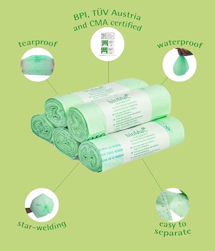 64 Gallon Compostable Food Scrap Bags (10 Count (Pack of 1) / 64 Gallon)