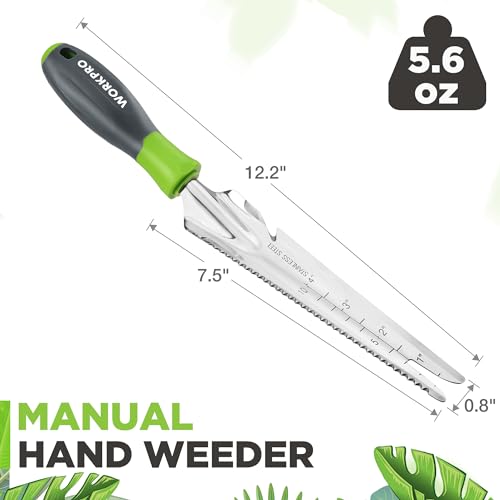 5-in-1 Hand Weeder Puller, Stainless Steel Garden Trowel