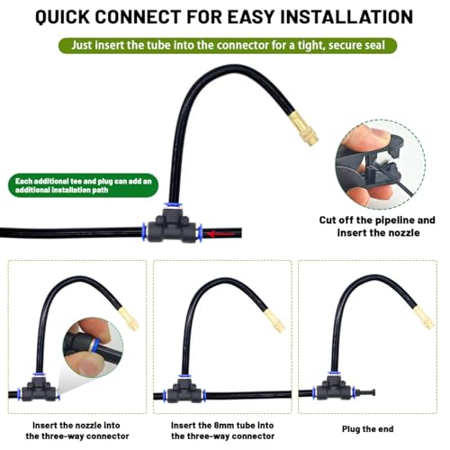 360° Adjustable Drip Irrigation System with 5 Nozzles