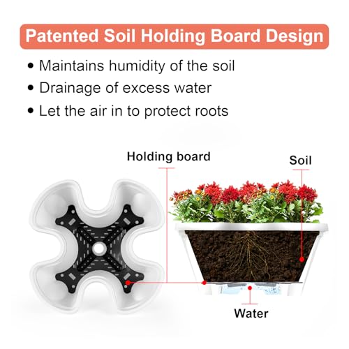Vertical Planter Tower (White / 6 Tier)