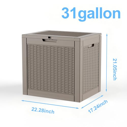 31 Gallon Deck Box (Grey / 31 Gallon)