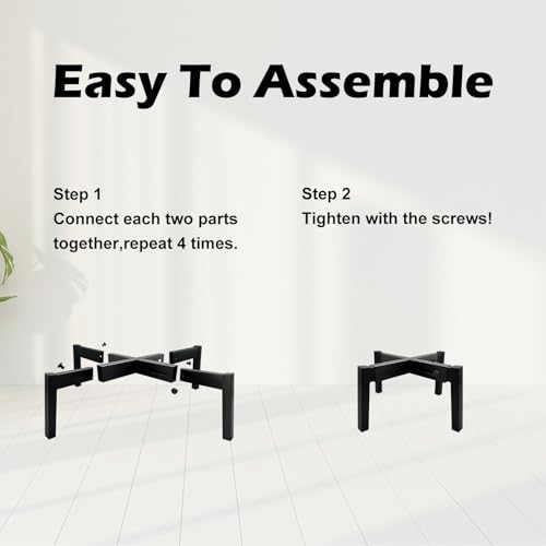 Heavy Duty Adjustable Metal Plant Stand for 10" (3 - Mini / Mini Black 10-16")