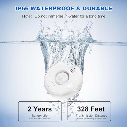 Smart Water Leak Detector for Home 5 Pack (5 Count)