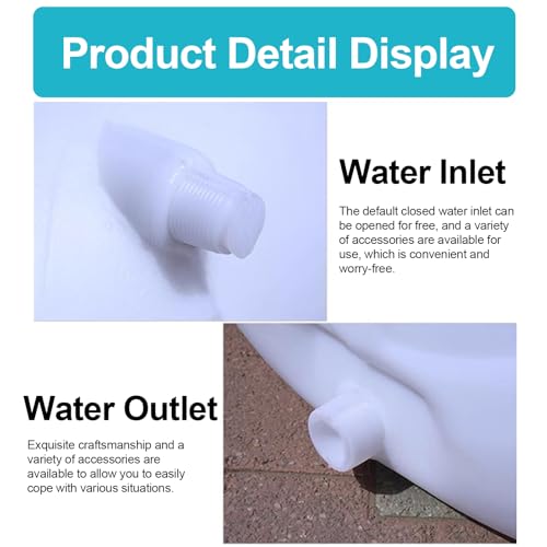 Water Container 50L 80L 110L 200L Heavy Duty Water Bucket Water Carrier (3718.4 Fl Oz)