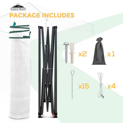 9x4 Easy Setup Pop Up Greenhouse (Clear/White / 9x4)