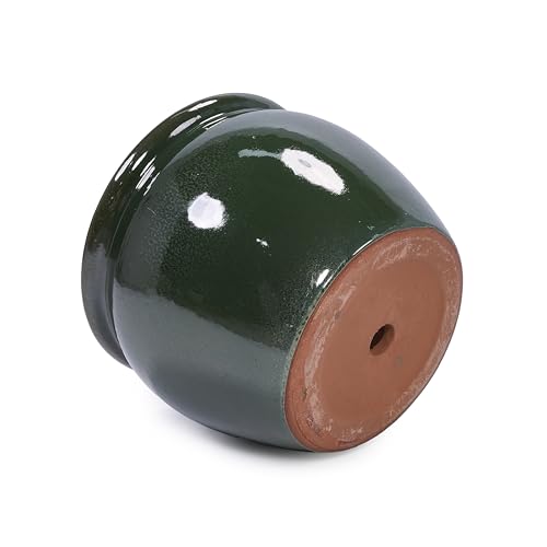 Ceramic Plant Pots Set of 3 Size (Antique Blue Green)