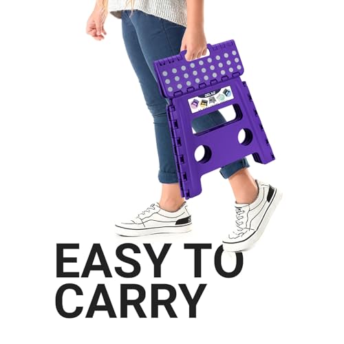 Folding Step Stool 13 Inch (Purple / 13 Inch)