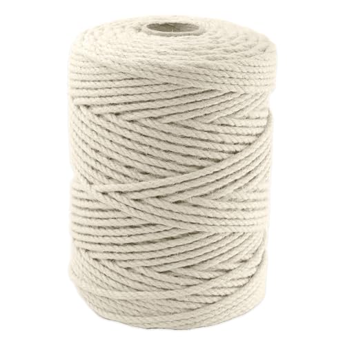 4mm x 400 Feet White Jute Rope (400 Foot)