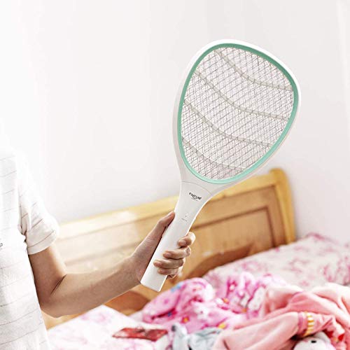 2 Pack Bug Zapper Racket Electric Fly Swatter (2 Pack - Light Green)