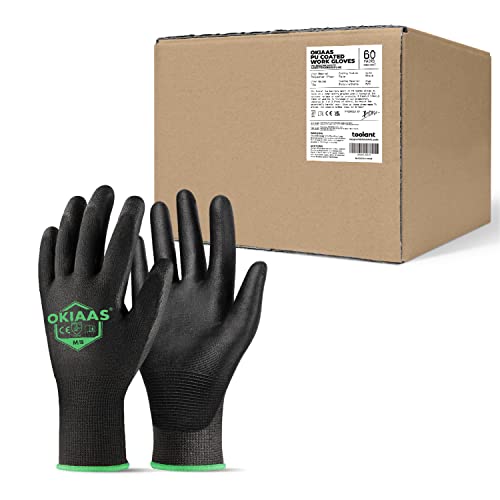 PU Coated Work Gloves Men (60 Count)