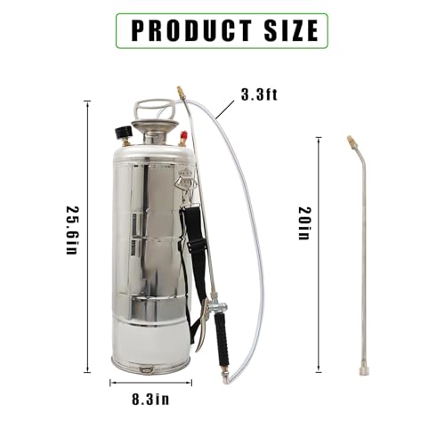 3.5 Gallon Stainless Steel Sprayer Hand Pump Sprayer
