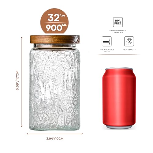 Glass Storage Containers With Lids (3 Count)