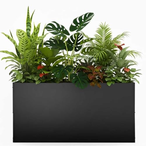 Large Metal Rectangular Outdoor Planter Box
