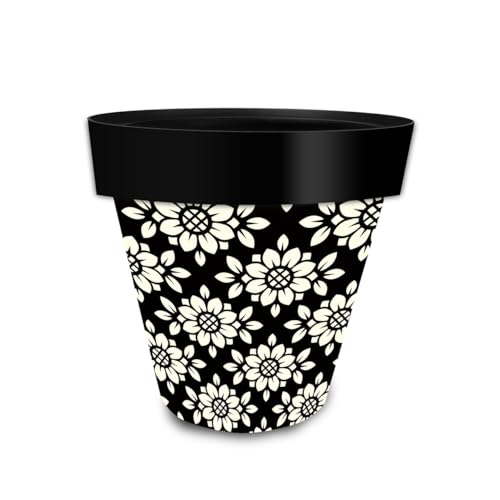 Planter 8.5" x 8.5" x 8.5" Geometric Floral Small Planter (Geo Floral / Small)