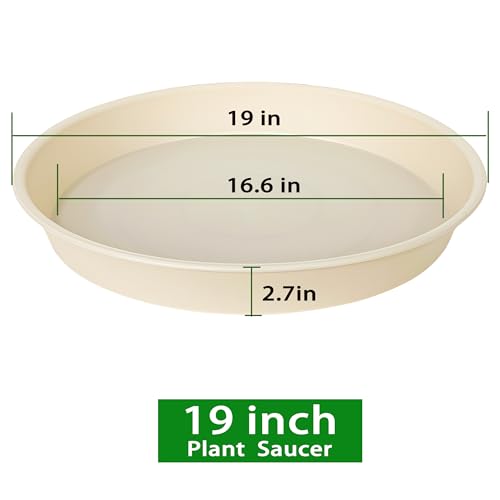 2 Pack of 18 19 inch Plant Saucer Drip Tray