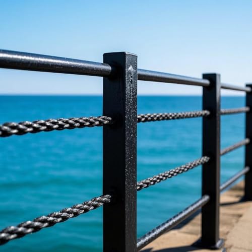 1 8" Black T316 Stainless Steel Cable Railing 1000 FT (1000FT / 1/8" black stainless steel cable)