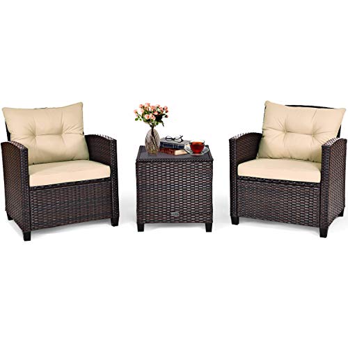 3 Pieces Patio Furniture Set