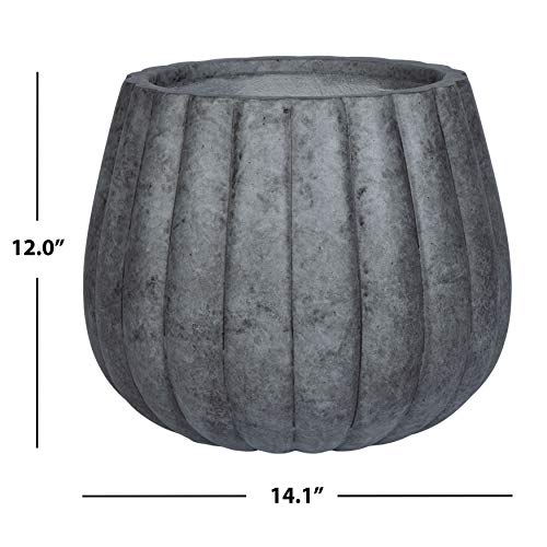 Outdoor Collection Kaston Grey Concrete Planter (Gray)