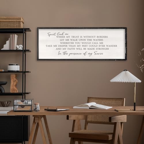 Spirit Lead Me Wall Art (40"L x 15"W / Spirit Lead Me (Black))
