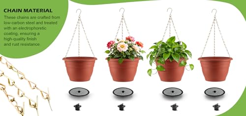 Hanging Planters 10 Inch (Pottery Red / 10 Inch-4P)