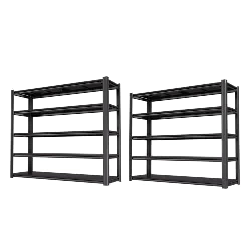 5 Tier Heavy Duty Garage Shelving (5T 62 "W x 24 "D x 72 "H)