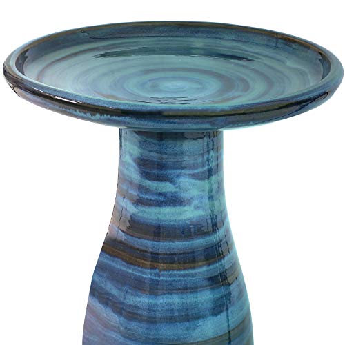 Sunnydaze Ceramic Bird Bath for Outside