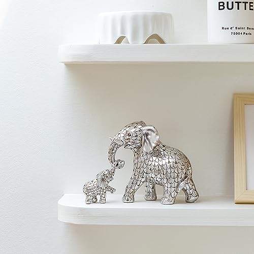 Vintage Silver Elephant Statue.Elephant Figurines Inspiring Good Luck