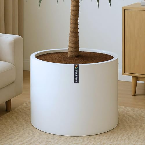 Large Planter for Indoor or Outdoor (Matte White / 18.7 Inch)