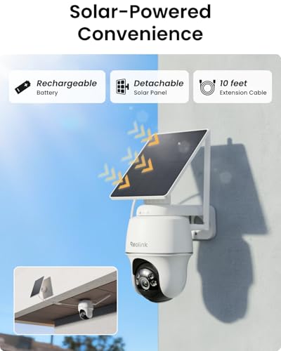 360° PT Solar Security Cameras Wireless Outdoor System 2 Pack