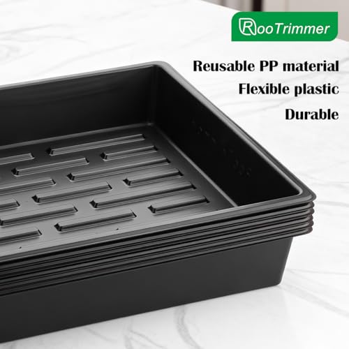 20 Pack Nursery Pots Trays (16.5" x 13.2" x 2.8" Tras - 20P)