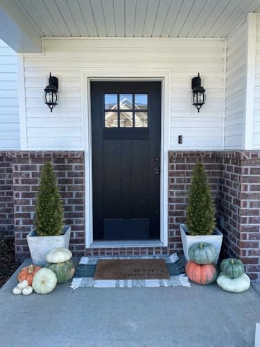 4ft Artificial Cedar Topiary Trees for Outdoor Front Porch Door (2 Count)